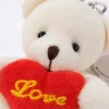 The white bear doll has a red heart-shaped ornament on its chest embroidered with the yellow words "2023" Application Scenario